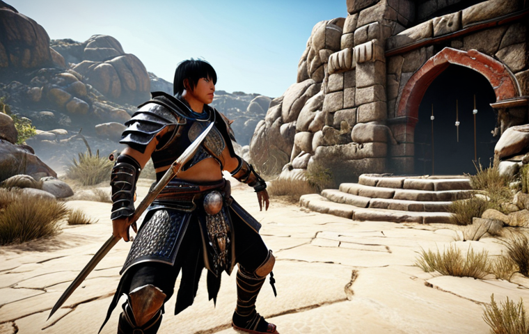 **A warrior class character in Black Desert Online, showcasing a powerful combat style.** (This reflects the user's choice of the Warrior class and its appeal.)
