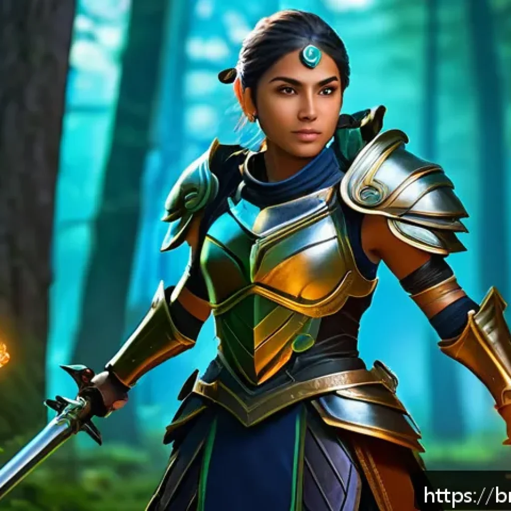 검은사막 공략법 - A detailed fantasy MMORPG scene showing a skilled female warrior character in light armor practicing...